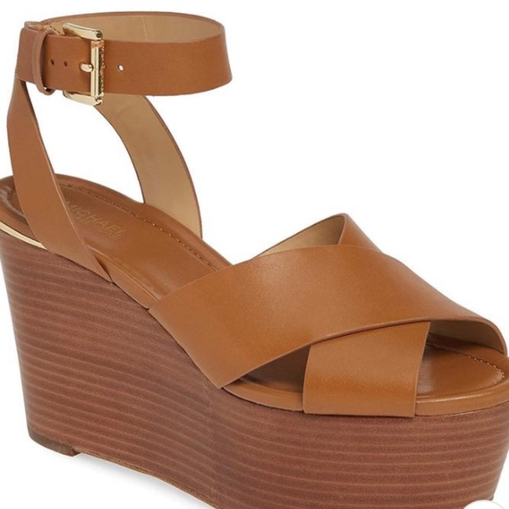 Michael Kors Abbott Mid Wedge Lesther Size 9